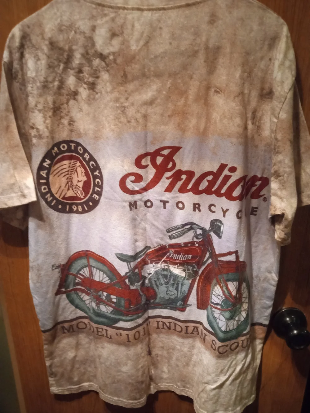 Indian Motorcycle Model 101 Scout - Tan/Brown Vintage Graphic - Picture 7 of 7